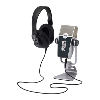 AKG podcaster essentials micrófono lyra + auriculares k3791 5122010-00