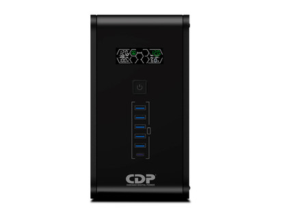 CDP ups regulador lcd 750va/350w 6 salidas r-smart 751