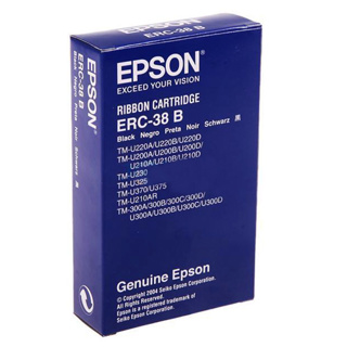 Epson cinta negra para ERC-30/34/38/M 115/119/133/TM-200/300/U200/U210/U220/U370 ERC38B