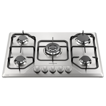 Frigidaire Plantilla De gas empotrable de 30" 5 quemadores Acero inoxidable FTGC3050XS