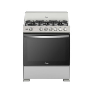Midea Cocina De gas de 30" 6 quemadores Plateado MGS30FS1BIABGF-CA