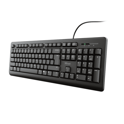 Trust teclado alambrico primo usb negro 23883