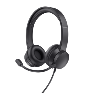 Trust headset supraaurales PC con diadema ajustable - 25087