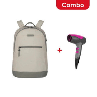 Combo Targus mochila 15'' newport convertible mujer TBB65013GL + (Remington secadora de cabello compacta 3 temperaturas 2 veloc 1875W D5000)