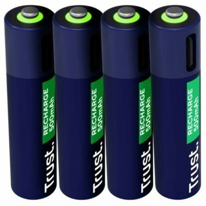 Trust pilas AAA recargables en USB-C 4 pack - 25671
