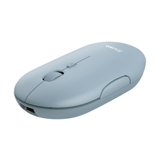 Trust mouse recargable inalambrico silencioso color azul - 24126