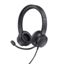 Trust headset supraaurales USB PC almohadillas y diadema ajustable - 25088