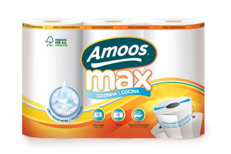 [AM00044] Amoos toalla de cocina MAX 3 pack 90 hjs dobles ( 22 mtrs) paq x 7 - C622202