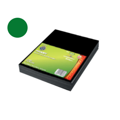 [BA00230] Barrilito foamy carta terciopelo verde pk 10 unidades fleva007