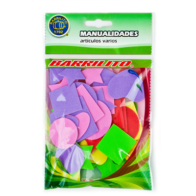 [BA00387] Barrilito calcomania de foamy varias figuras fs011
