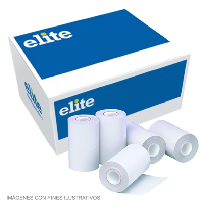 [EL00081] Elite caja rollo papel termico 2 1/4 1t (57mm) para datafono 23 mts T5723MDF 162und