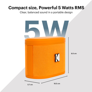 [KD00017] Kodak soundbrix audio portable 5 W color anaranjado B0DQVB3QN5