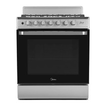 [MD00144] Midea Cocina De gas de 30" 6 quemadores Acero inoxidable MGS30FS1LIFSSSF