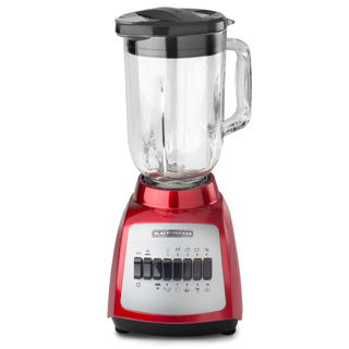 [BD00384] Black + Decker licuadora jarra vidrio 10 velocidades-BLBD210GSR